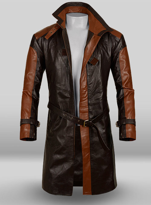 dog leather coat