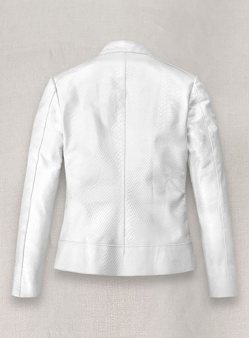 (image for) White Python Leather Jacket # 230