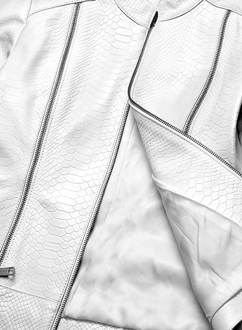 (image for) White Python Leather Jacket # 230