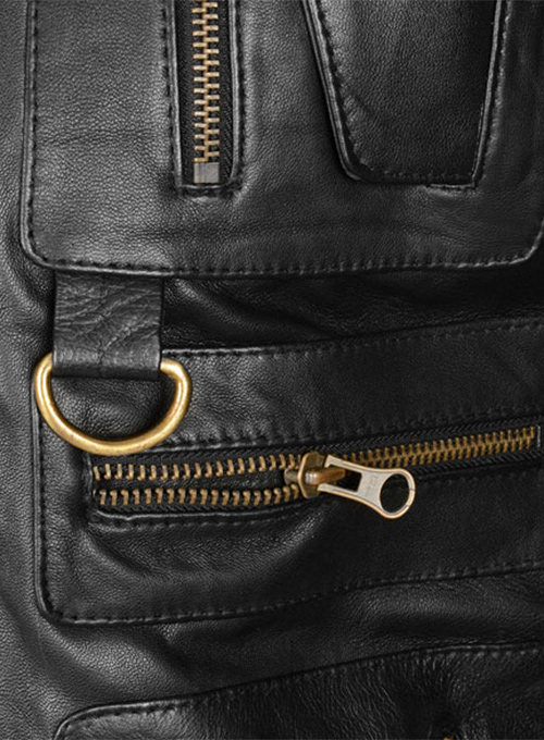 Thick Black Leather Jacket # 641 : LeatherCult