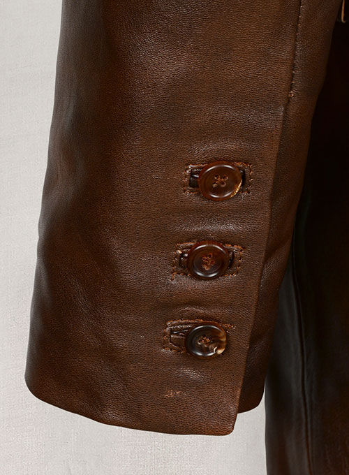 (image for) Spanish Brown Medieval Leather Blazer - Click Image to Close