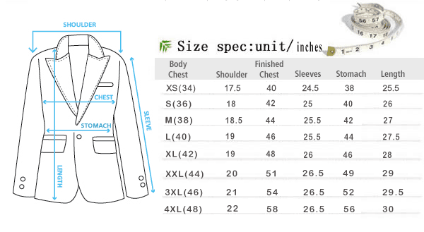 How to compare my jacket to a sizing chart 